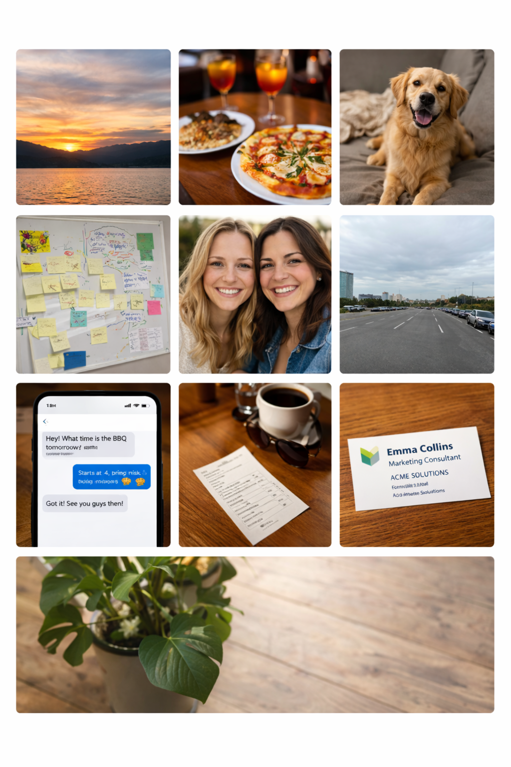 Camera Roll grid ready for triage